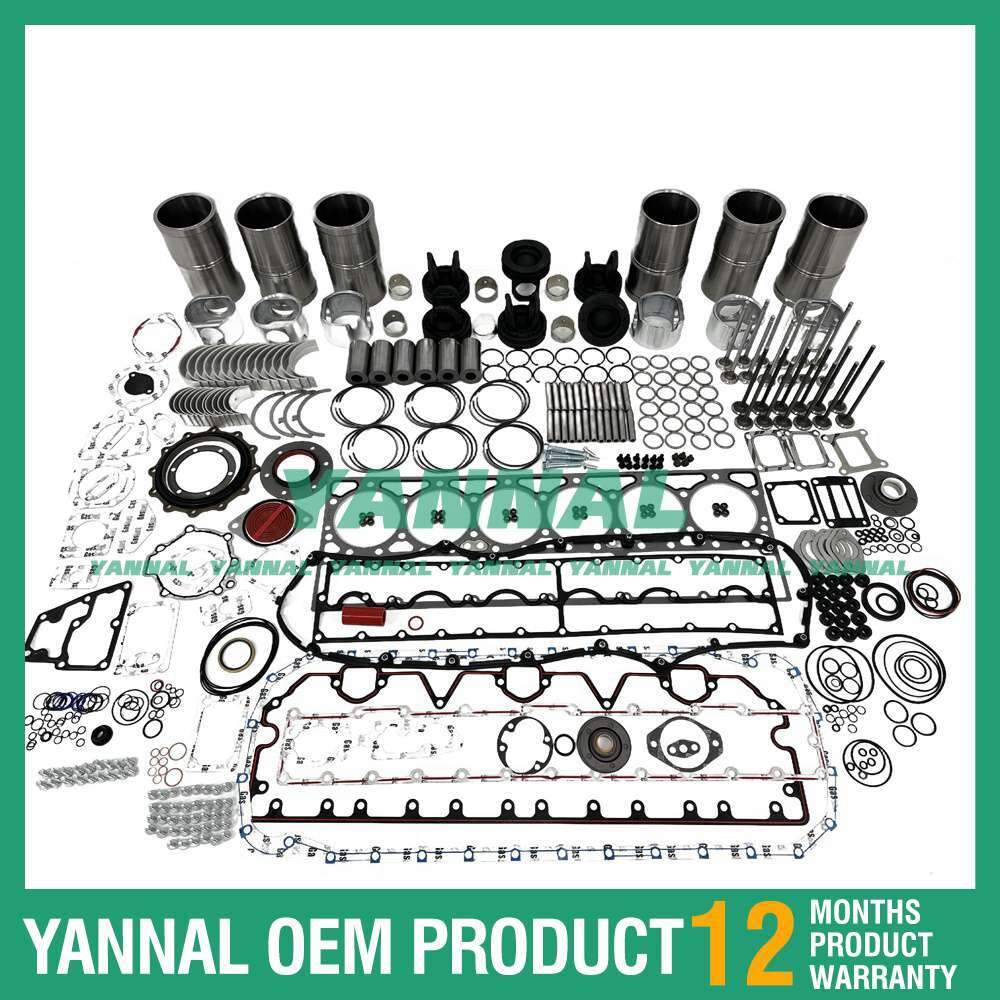 Overhaul and rebuild kit with gaskets, bearings, and valves for M11 excavators