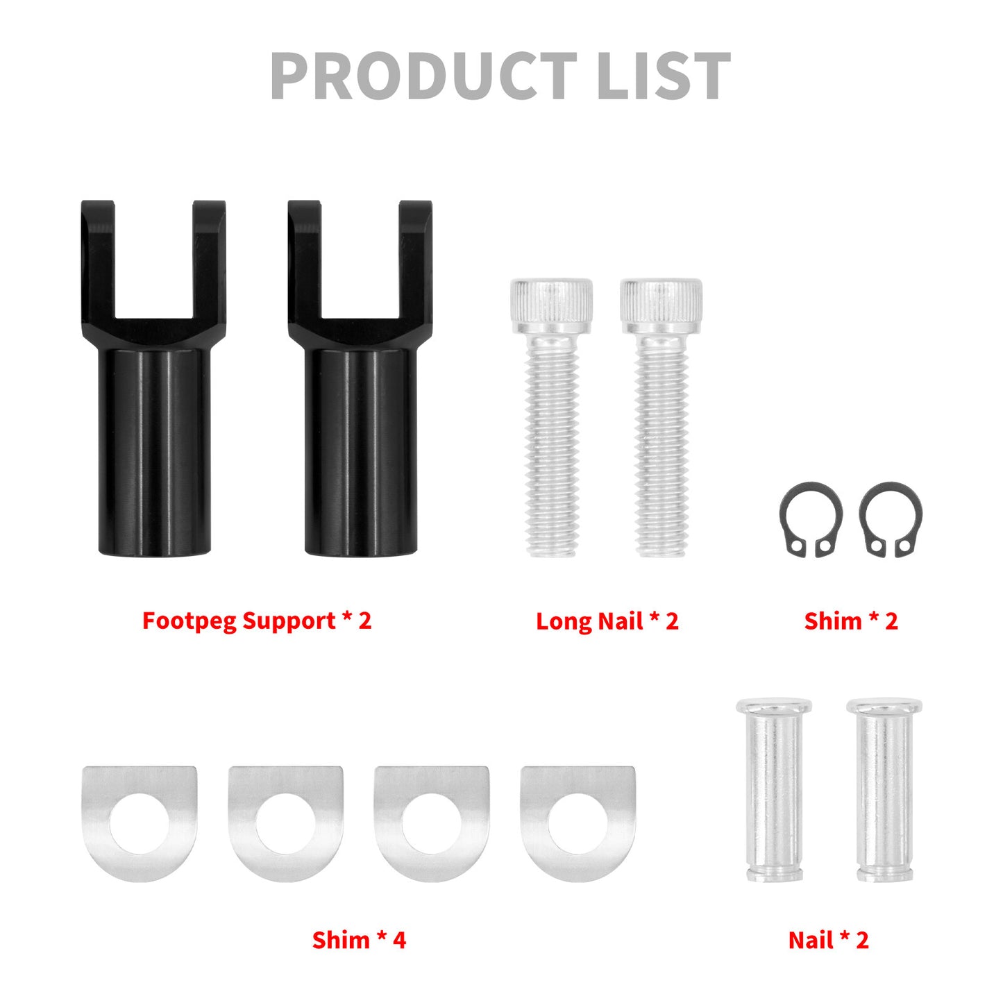 Black 2.25 Passenger Foot Pegs Support Mount for Harley Softail Fat Boy 00-2006