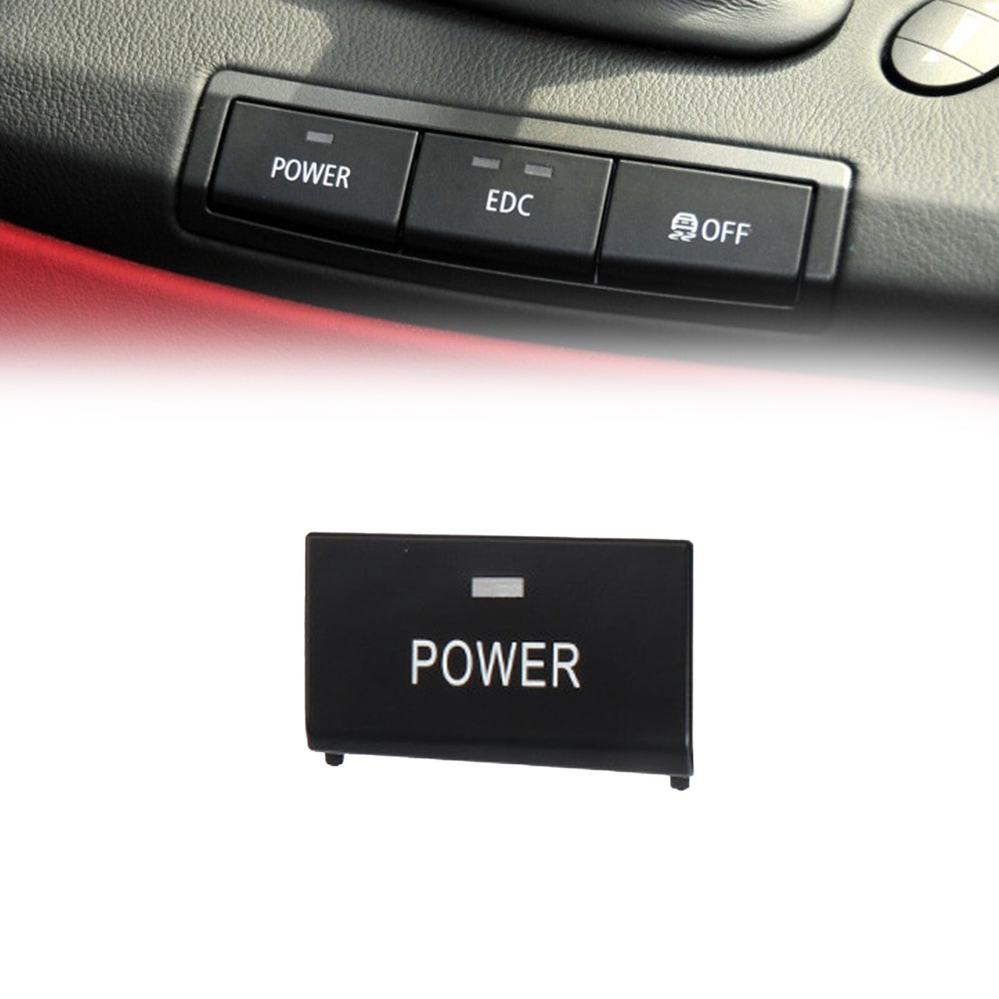 POWER Center Console Switch Button Cap for BMW E90 E92 E93 For M3 61317841136