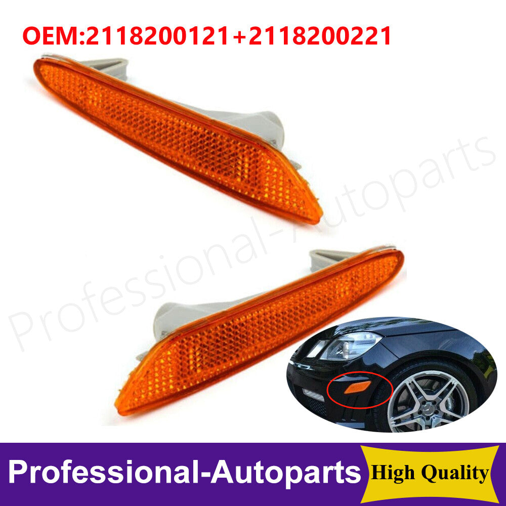 1 pair of front bumper side marker turn signal lights applicable to for Mercedes-Benz W211 E-Class