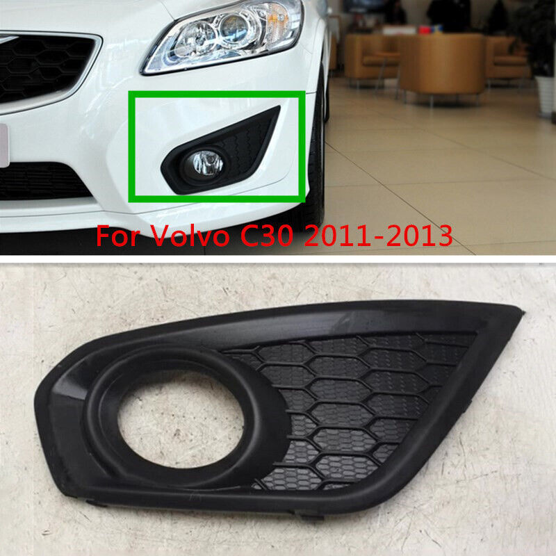 Left Side ABS Front Bumper Fog Light Lamp Cover Bezel for Volvo C30 2011-2013