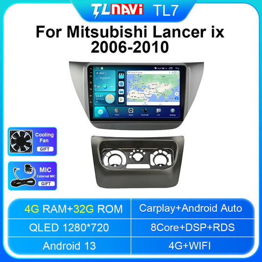 for Mitsubishi Lancer IX 2006-2010 Car Radio Player Navi Screen GPS Multimedia