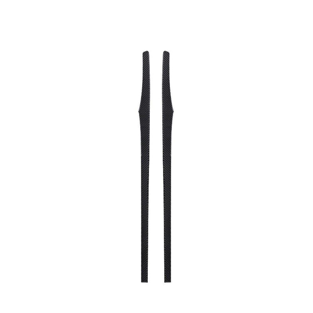 2Pcs Carbon Fiber Door Panel Strips Cover Trim for Porsche 718 2016-2022