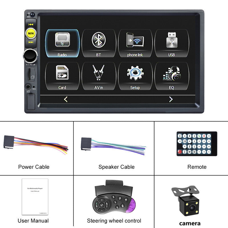 7inch Autoradio Car Radio Stereo MP5 Player FM Bluetooth AUX Multimedia Player