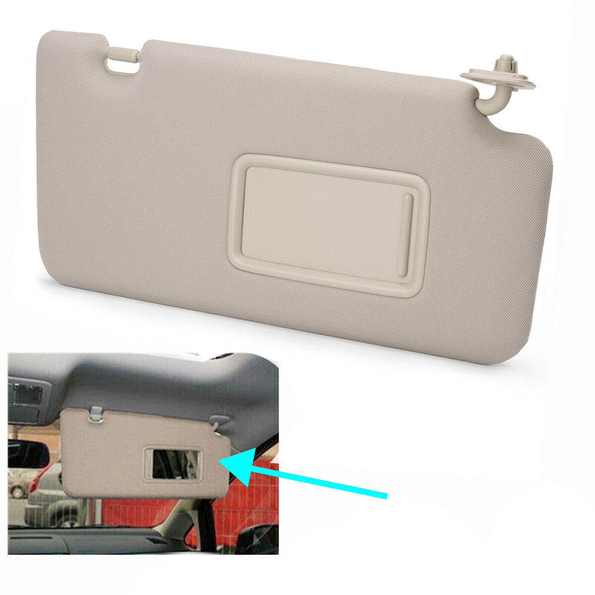for Nissan Tiida C11 Hatch Sedan 2004-2012 Sun Visor Shade RH Right 96400-ED500