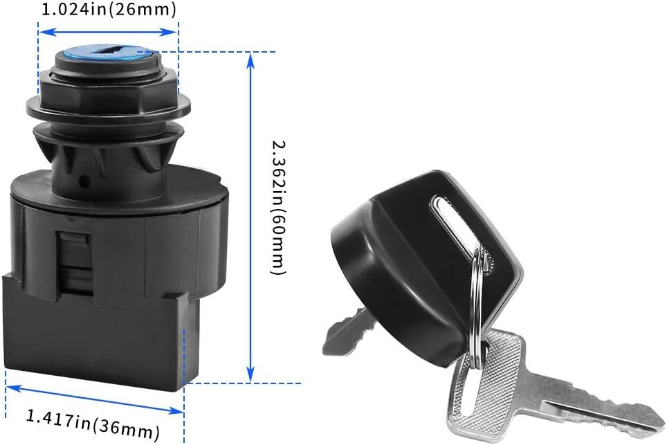 6 Pin Ignition Key Switch for Scrambler 850 400 Trail Boss 330 325 Sportsman 570