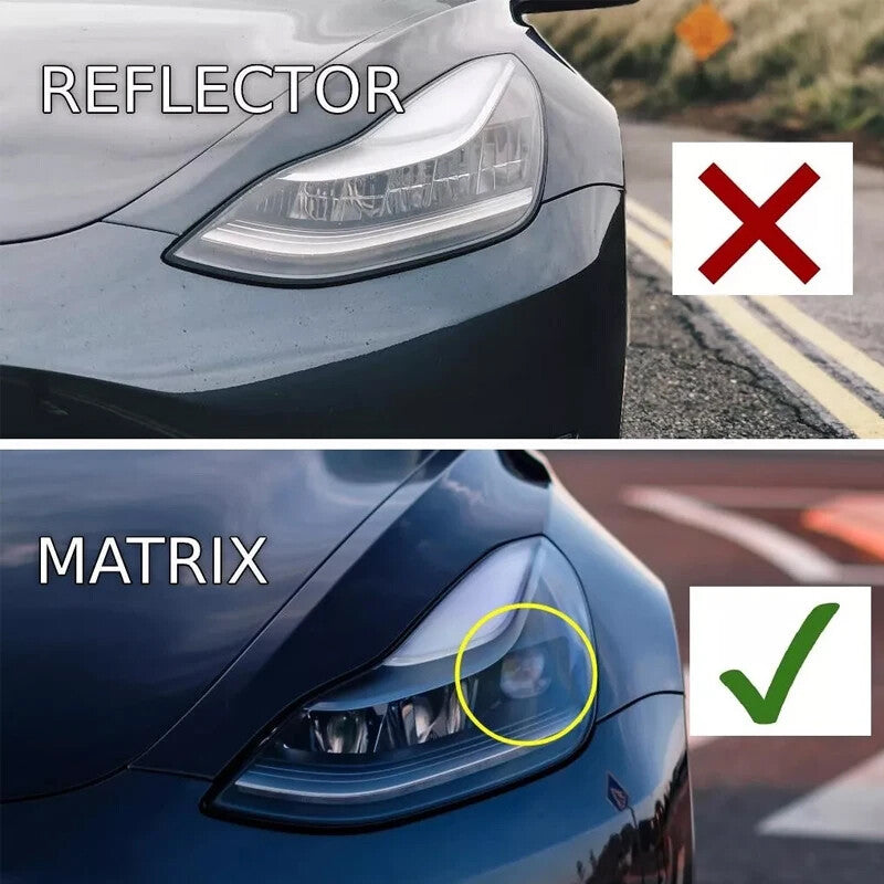 Headlight Left Driver Side Matrix Headlamp for Tesla Model 3 for Model Y 2021-2023