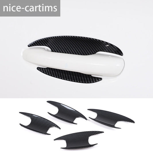 Carbon Fiber ABS Outer Side Door Handle Bowl Cover for Benz C Class W206 2022-23