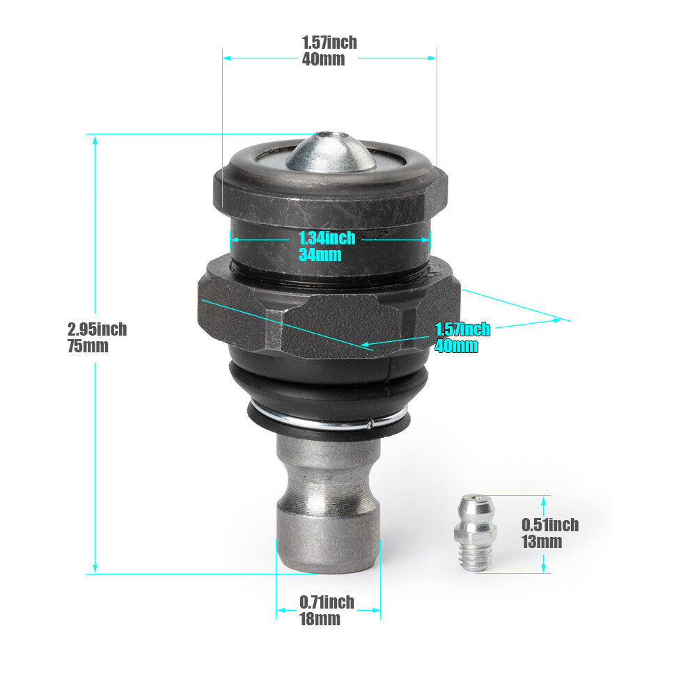 4-Piece Grip Ball Joint Set for KRZRBJ10 2014-2023 for Polaris RZR XP