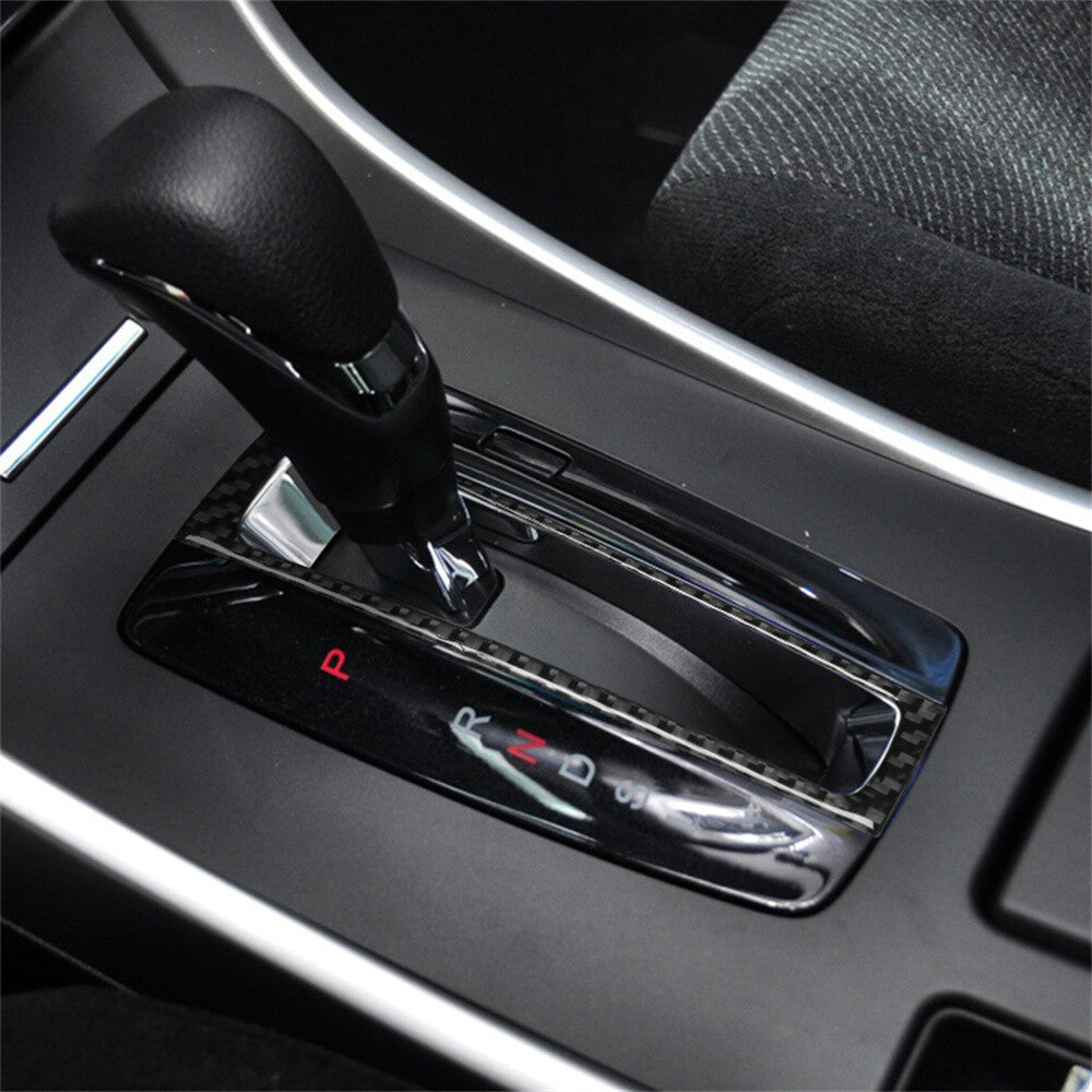 Carbon Fiber Central Control Gear Shift Box Trim Fit for Honda Accord 2013-2017