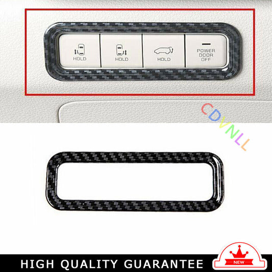 Center Console Button Switch Decoration for Kia Carnival 2022-2023 Carbon Fiber
