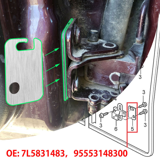 Front Lower Door Hinge Washers Set for VW for Golf /Touareg for Audi for A4 for Skoda for Seat .