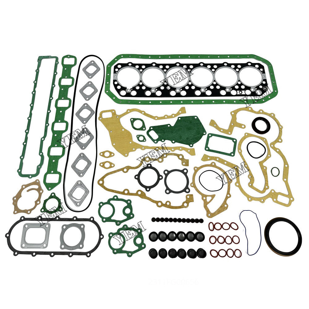 FE6 full gasket kit for Nissan diesel engines; for Nissan time-lapse gasket kit.