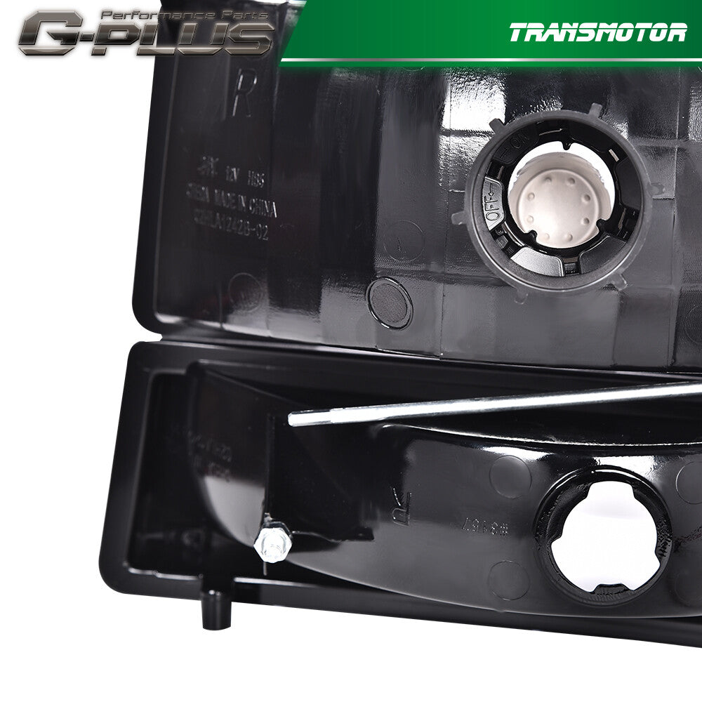 6-pack Dual LED DRL Headlights for 92-96 for Ford F150 F250 F350