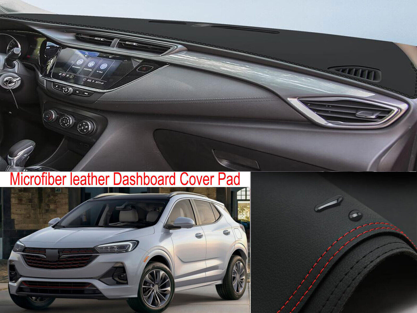 1X PU leather Dashboard Dash Mat Non-slip DashMat Pad for Buick Encore GX 2020+