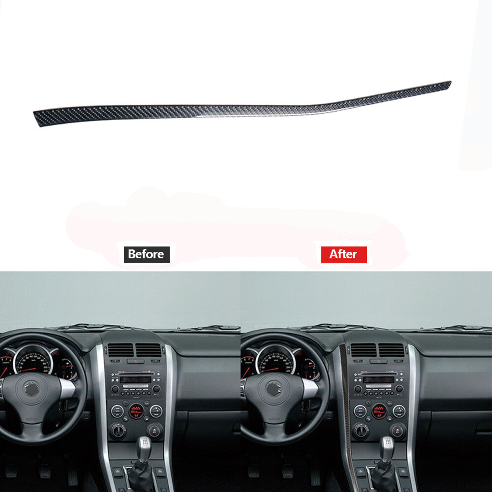 Carbon Fiber Center Console ( Left ) Strip Cover Trim for Suzuki Grand Vitara