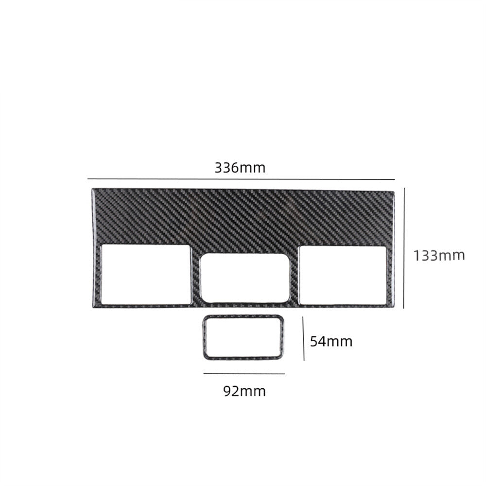 Carbon Fiber Center Air Vent Outlet Panel Trim Fit For Toyot@ FJ Cruiser 2007-21