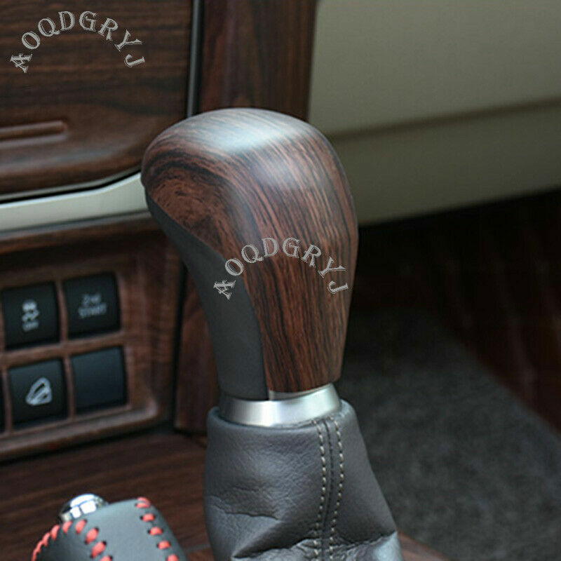 for Toyota Prado 150 2018-2021 Wood Grain Interior Gear Shift Knob Cover Trim