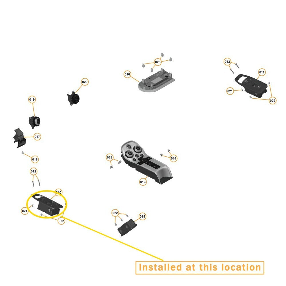 Power window switch (left) for McLaren 540C 570S. Equipment Manufacturer: 13m0433cp