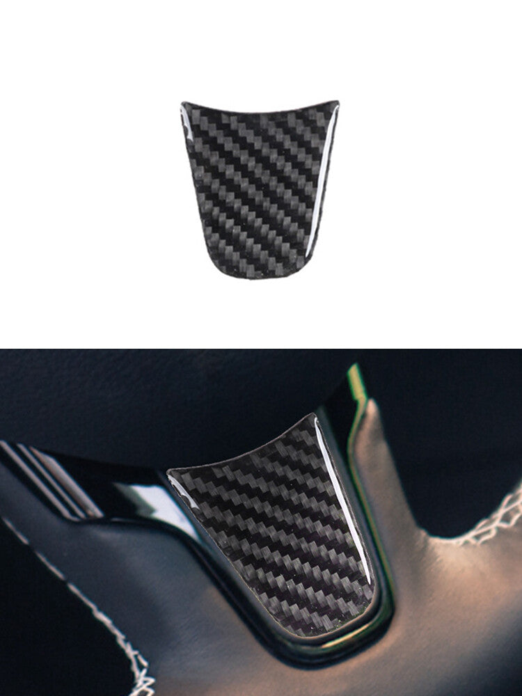 Steering Wheel Trim Panel Cover Carbon Fiber Interior for Chrysler 300 2015-2017