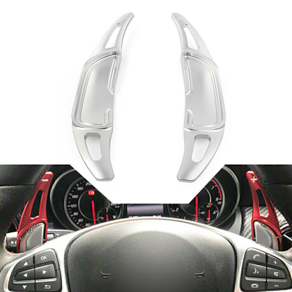 Silver Steering Wheel Shift Paddle Shifter for 2016-2018 for Benz SL63/SL65 R231