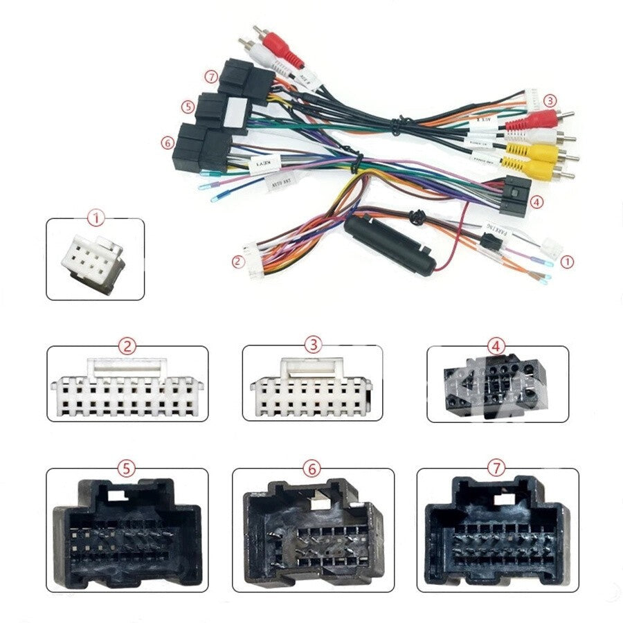 Car Android Radio Cable Harness W/Canbus Box Fit for Chevrolet Tahoe 2007-2014