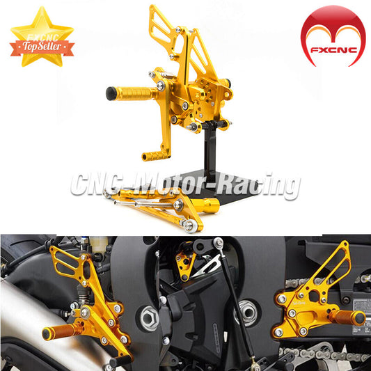 CNC geared foot spikes and footrests are suitable for Honda CBR1000RR models from 2008 to 2012, 2013, 2014, 2015, and 2016.