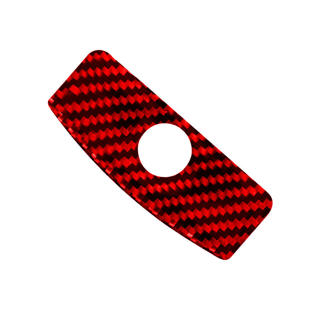 Red Carbon Fiber Glove Box Switch Frame Cover for Subaru Legacy Outback 2010-14