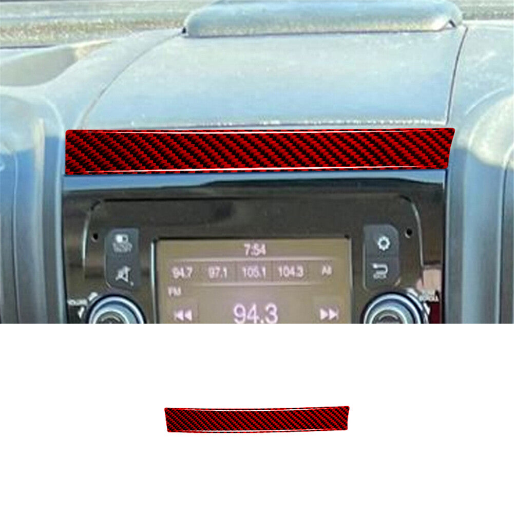 Red Carbon Fiber Navigation Upper Cover Trim for RAM Promaster 2014-2021