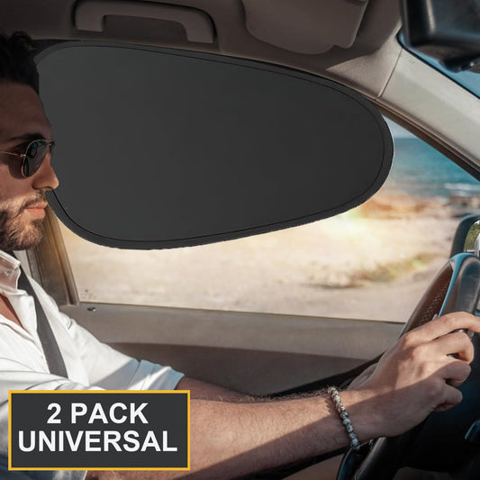 2Pcs Car Side Window Sun Shade Static Cling UV Blocker Visors Extender for Ford