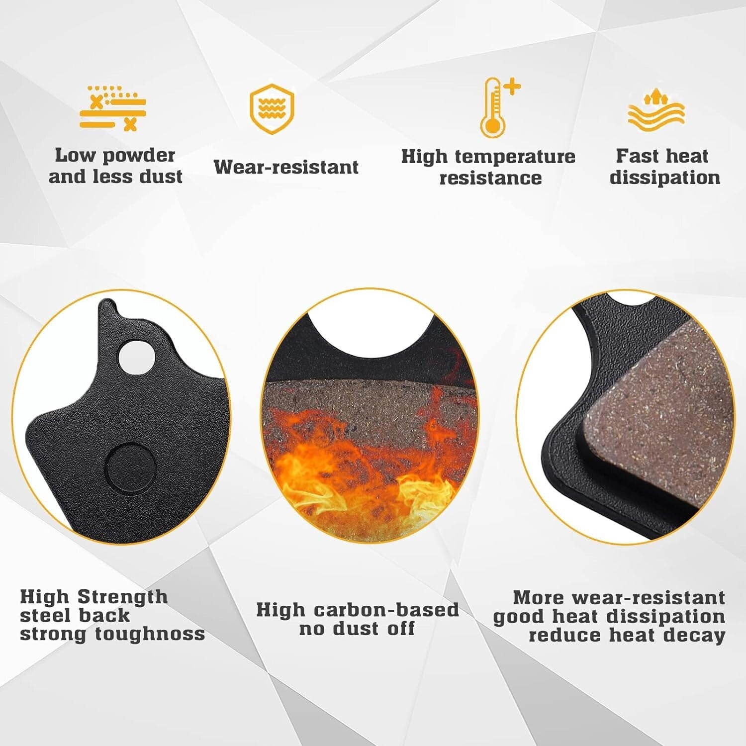 Brake Pads for Harley Davidson Fat Boy/Dyna Electra Glide/Sportster XLH883R/FXST