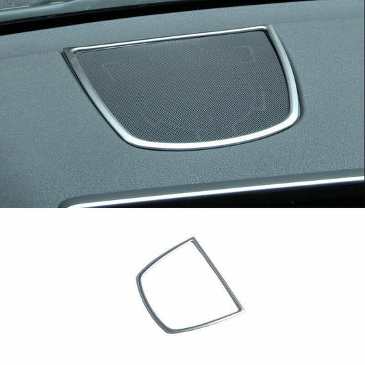 for BMW X5 X6 F15 F16 2014-2018 ABS Silver Console Dashboard Speaker Cover Trim