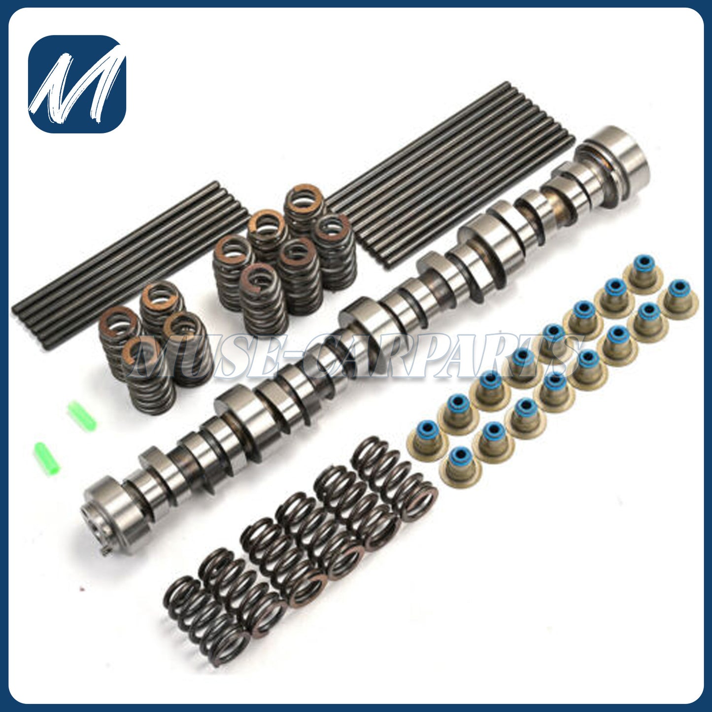 All-new Stage 4 LS turbo camshaft kit with springs, valve seals, and pushrods 4.8, 5.3, 6.0, and 6.2