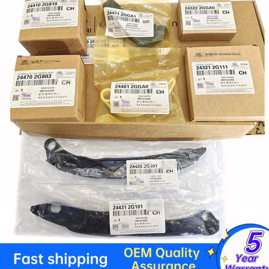 NEW 243222GGA0 Timing Chain Kit Tensioner Hydraulic Guide for Hyundai for Kia