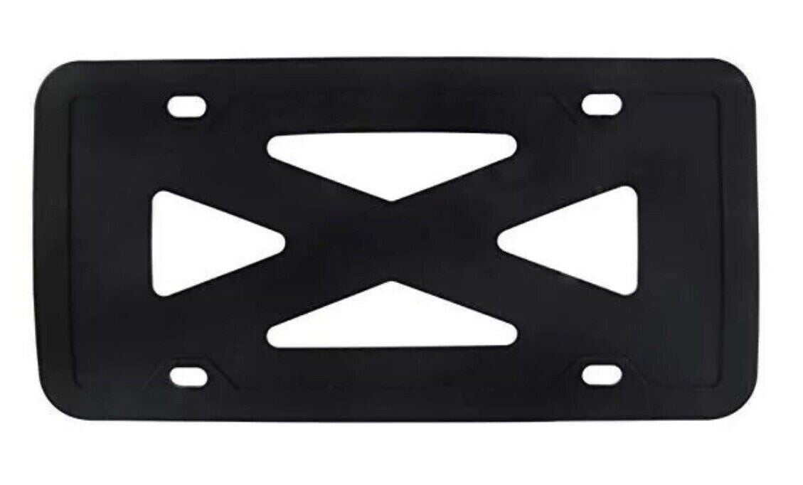 Car license plate frame cover cap, trunk black silicone, suitable for GimCis 2-piece set