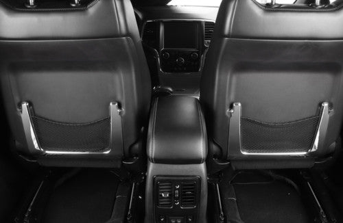 For 2011-2021 for Jeep Grand Cherokee Silver for Seat Behind Net Pocket Frame Cover Trim