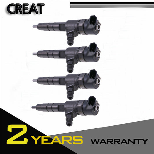 4-pack of new fuel injectors for Yanmar 4TNV88C engine 129A00-53100 0445110463