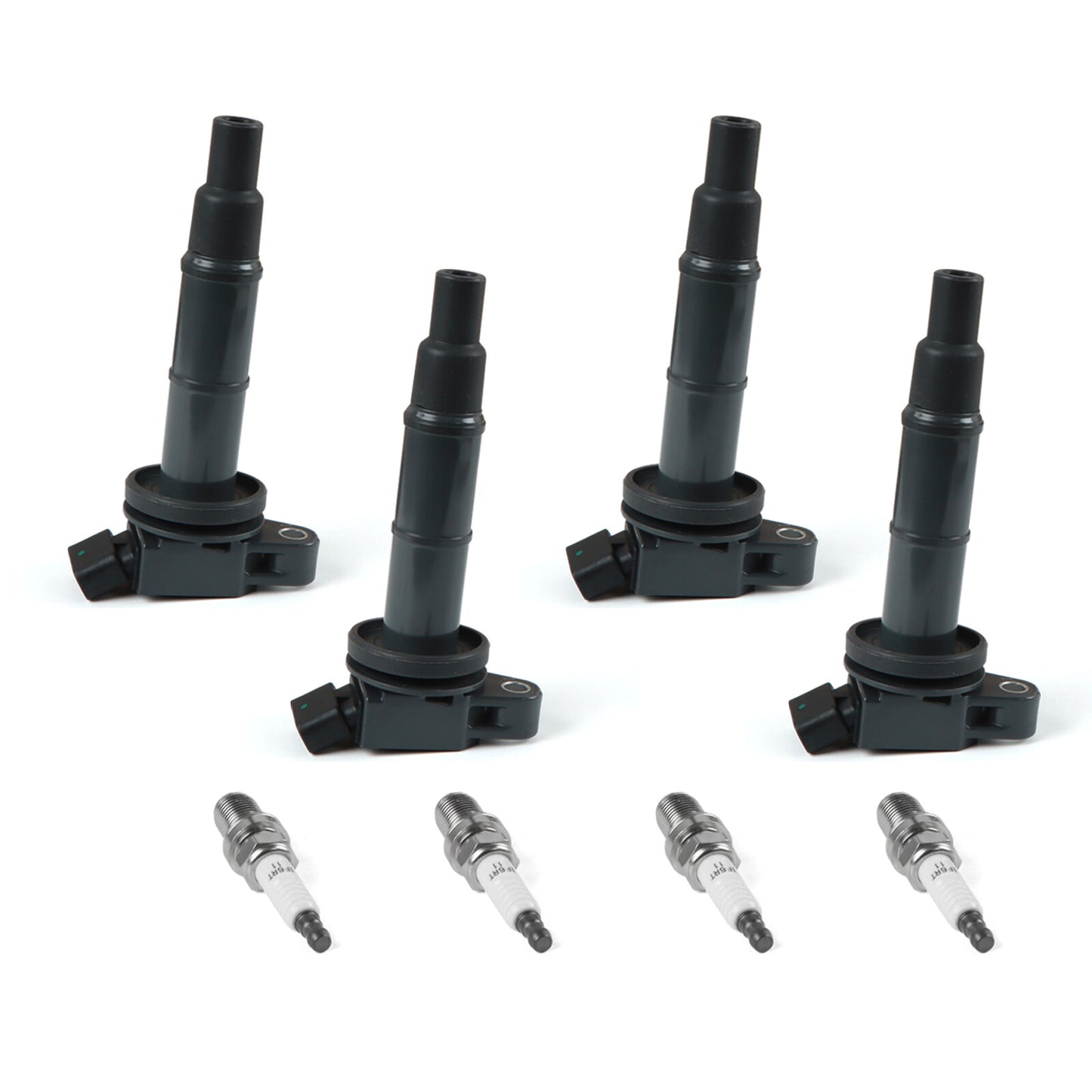 4 Ignition Coils  4 Iridium Spark Plugs For 2002-2011 for Toyota for Camry 2.4L UF333