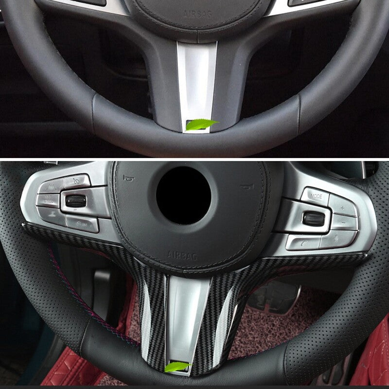 for BMW 3 Series G20 2019 2020 Carbon Look Steering Wheel Decoration Cover Trim