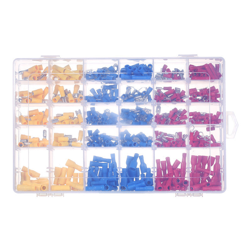 480x Car Electrical Wire Terminals Insulated Crimp Connectors Spade Ring Box Kit