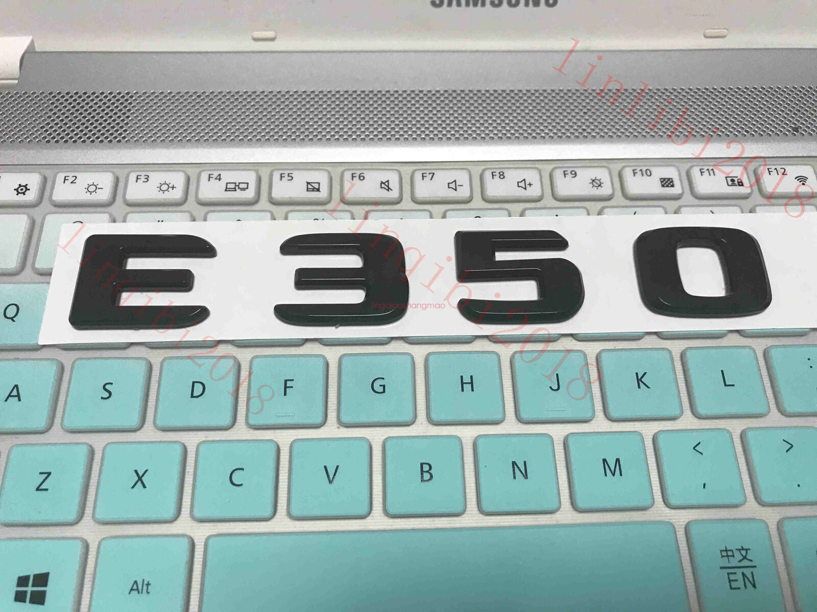Glossy black 3D E350 lettering Trunk badge/badge for E-class E350