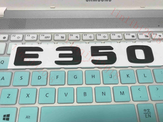 Glossy black 3D E350 lettering Trunk badge/badge for E-class E350