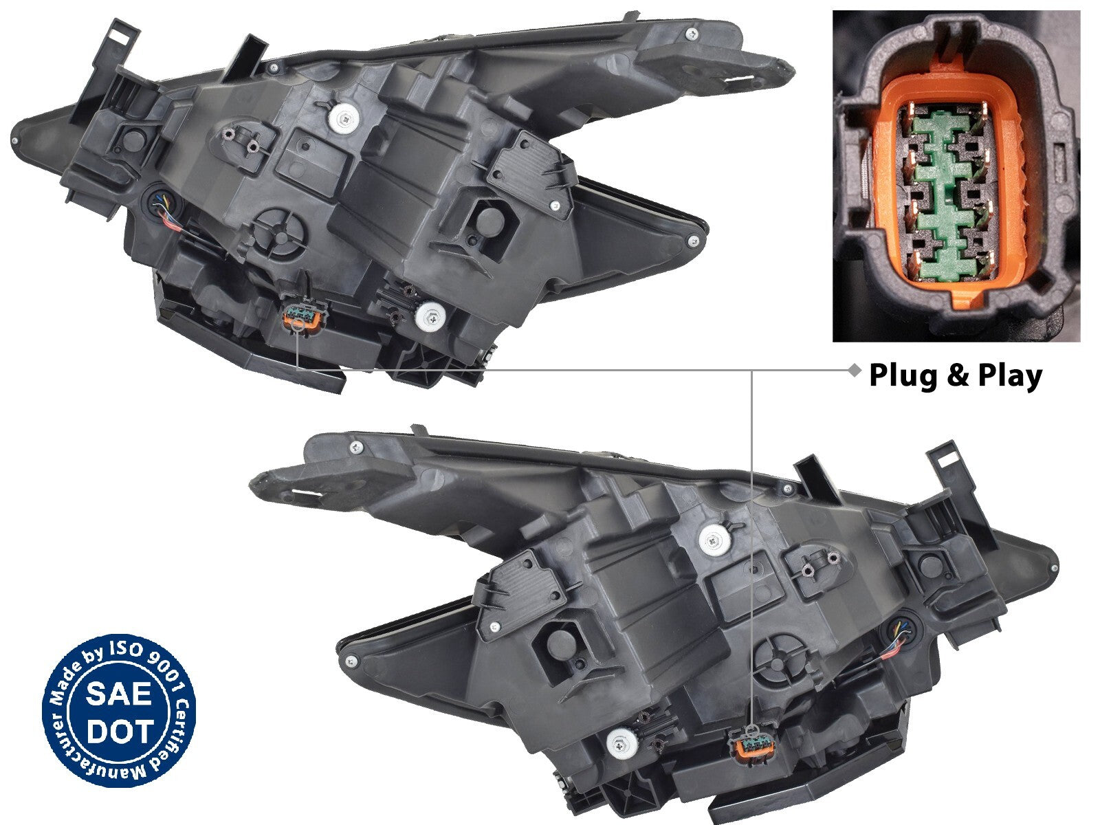 For 2019 2020 2021 for Nissan Murano All LED Head Light Driver and Passenger PAIR