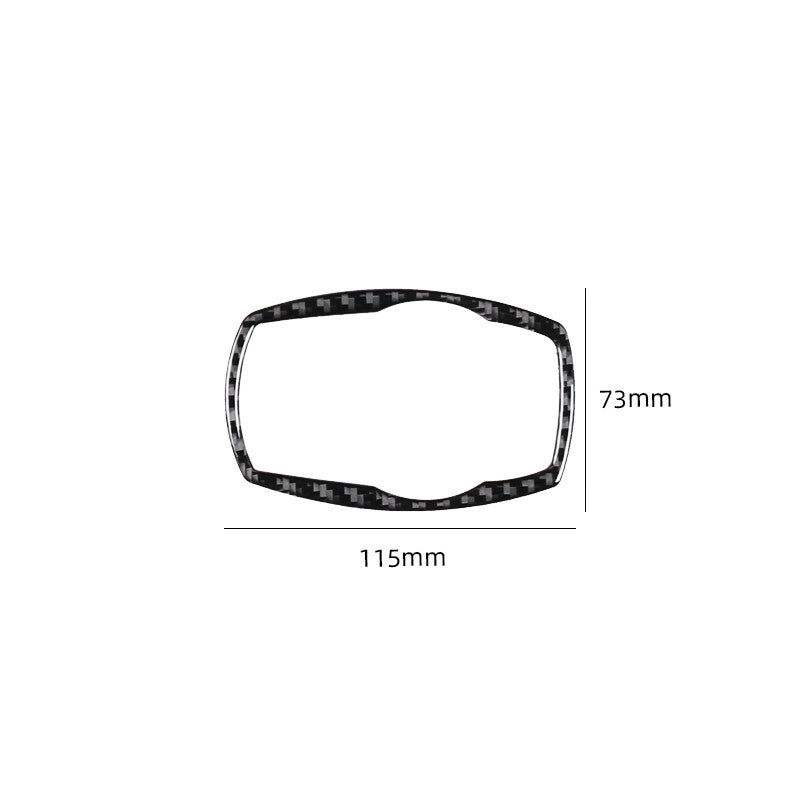 Carbon fiber button knife frame cover suitable for BMW 6 Series E63 E64 2004-10