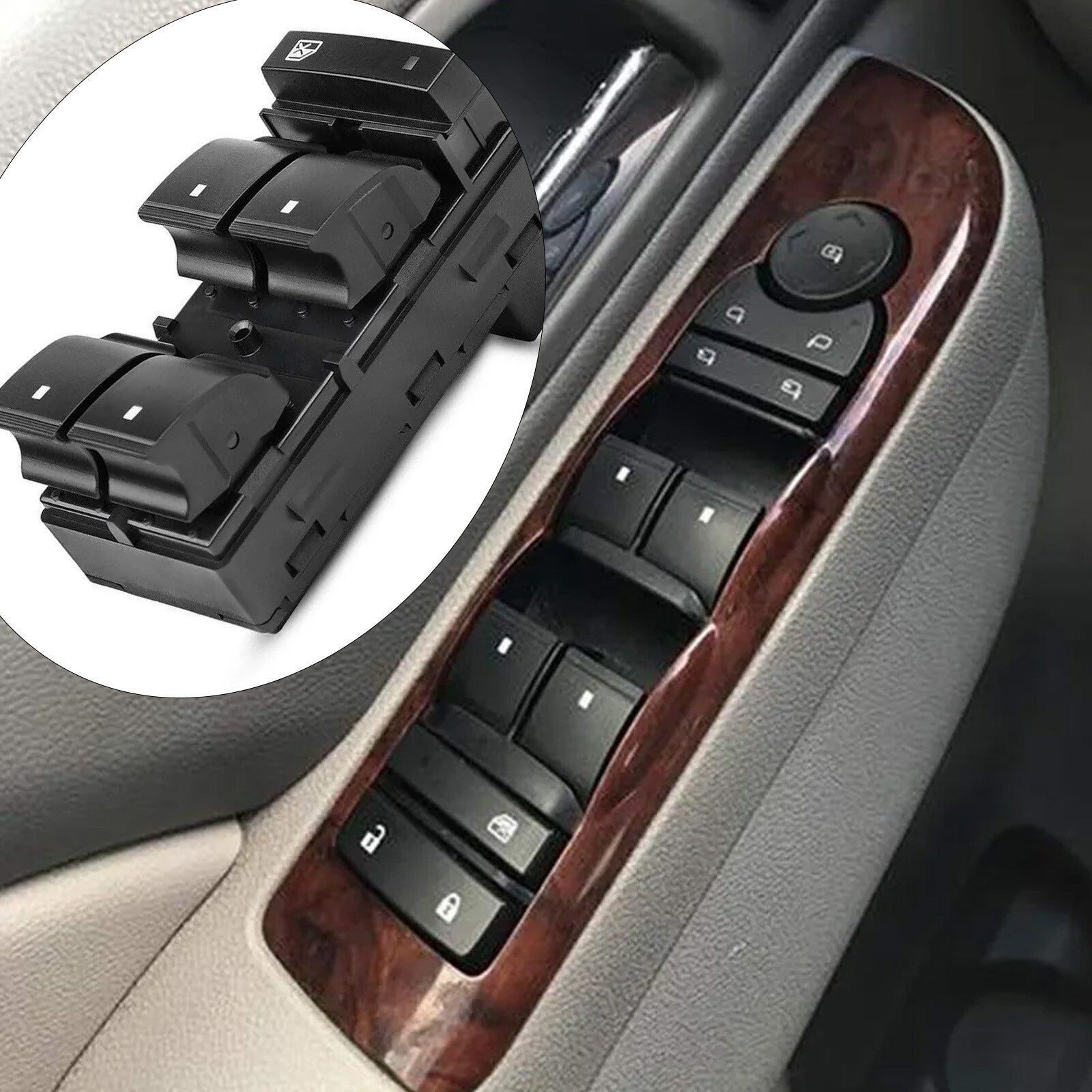 DRIVER POWER WINDOW SWITCH Fit 07-14 SILVERADO for SIERRA 1500 2500 3500 4-DR AT