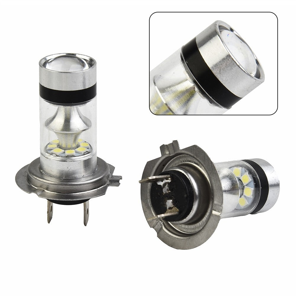 New H7 LED Headlight Conversion Kit - 100W High/Low Beam Bulbs, 6000K Ultra White