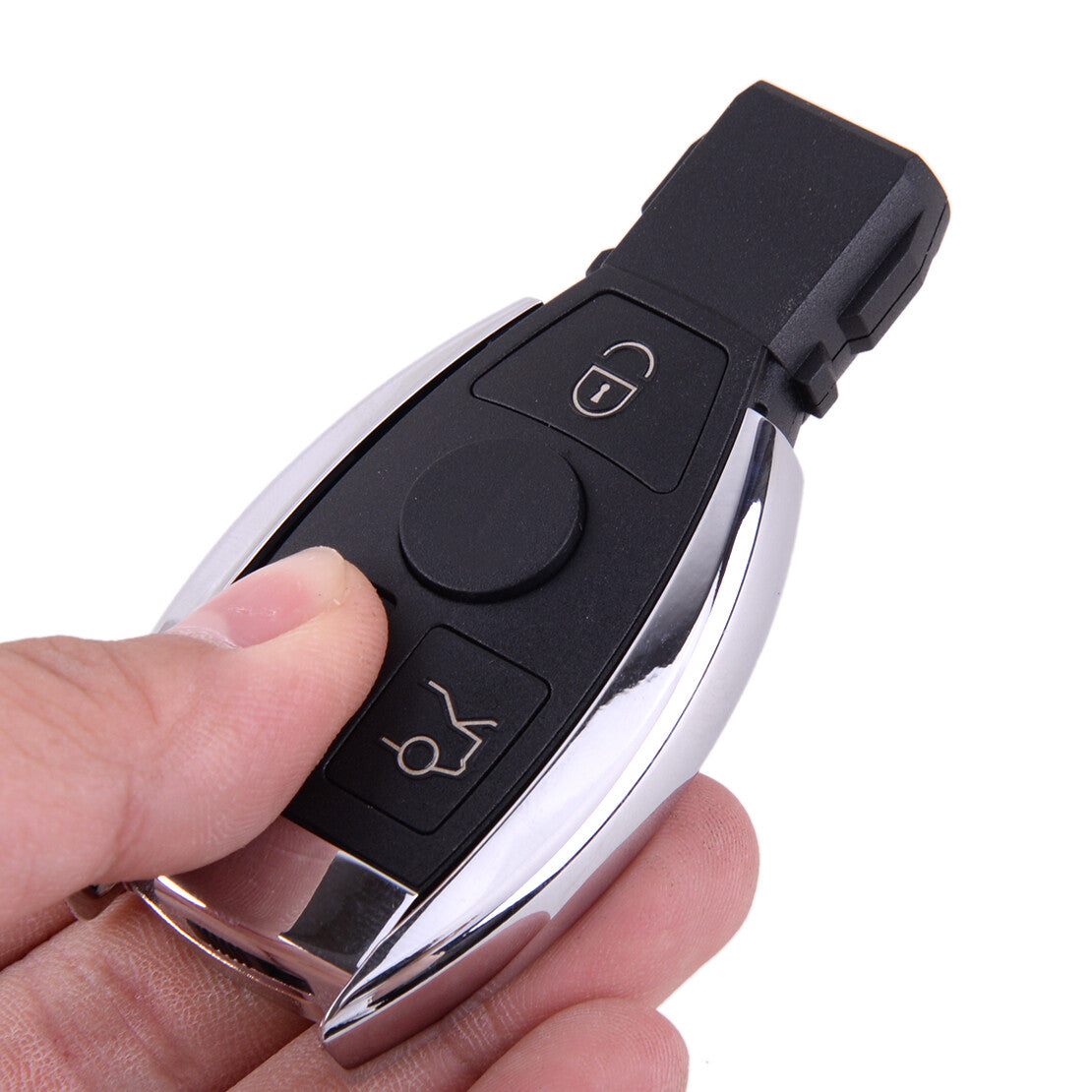 3 Buttons Uncut for Smart Key Remote Entry Fob Case Shell Fit for Mercedes-Benz
