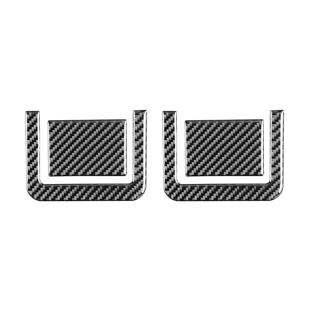 Carbon Black 4x Rear for Seat Adjustment Panel Cover Trim for Toyota Tundra 2014-21