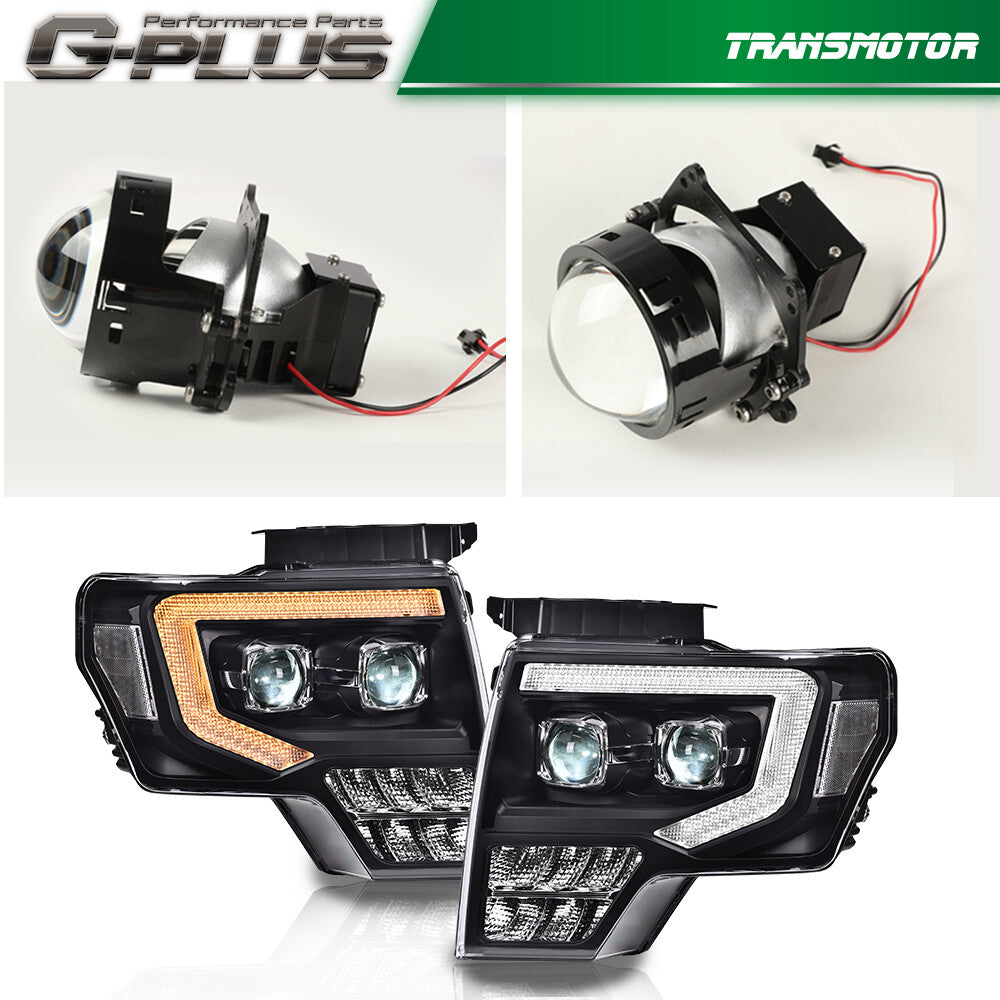 2009 - 2014 F150 Black/Yellow Chang LED Lighting Replacement + White Light