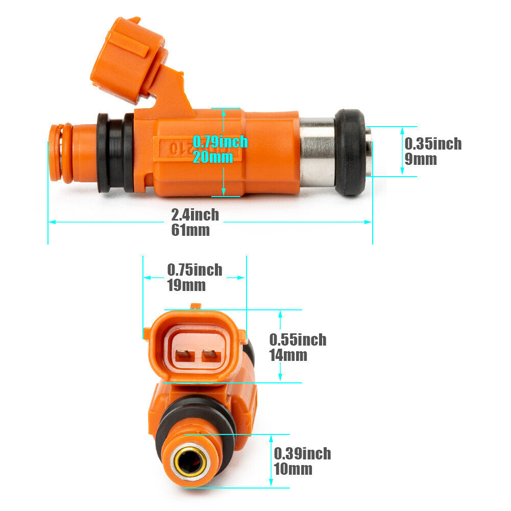 4x for Mitsubishi Galant Mirage 1.8L for Yamaha Outboard New CDH210 Fuel Injectors